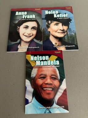 TIME Biographies Set - Anne Frank, Helen Keller, Nelson Mandela